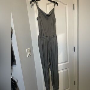 C’lsa Chic Silver Sleeveless Jumpsuit with pockets
